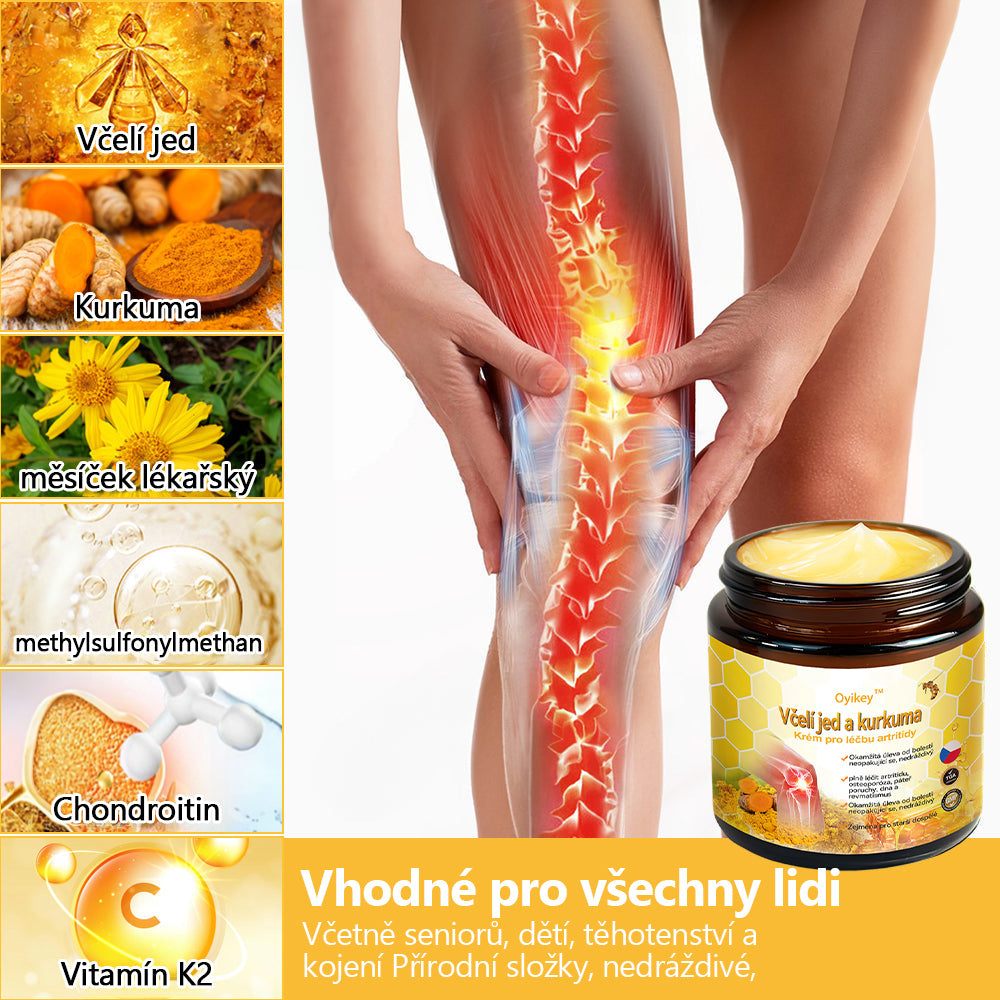 🌏𝐎𝐲𝐢𝐤𝐞𝐲™ krém na artritídu s včelím jedom a kurkumou🐝 (ideálny pre starších ľudí a odporúčaný Slovenskou ortopedickou spoločnosťou SOTS).