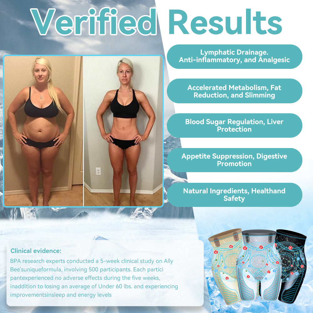 👑👑VOCJFEI™ Bee Venom lon Fat- Burning Detox Icy Silk Shapewear⭐ [Last 20 Minutes, Limited-Time Discount: 80% Off]